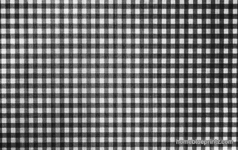 checkered rug