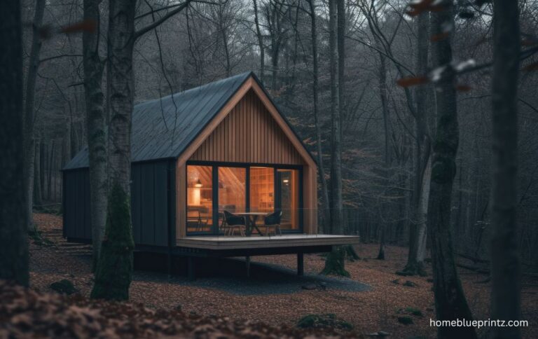 Black Cabin in the Woods: The Perfect Escape into Serenity